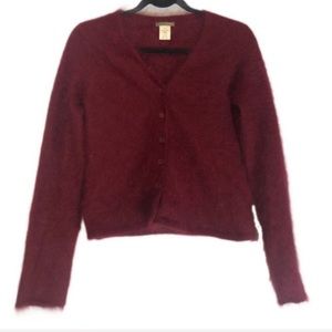 J crew Angora rabbit hair wool bottom sweater